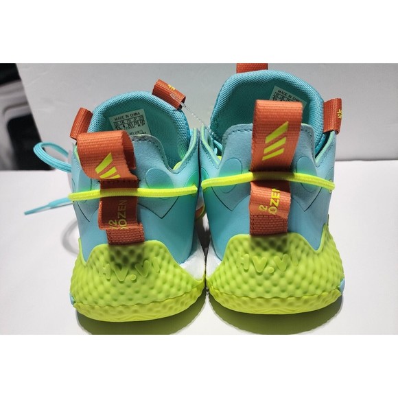 Adidas (GS) HARDEN Vol. 6 Aqua Orange | Youth 4.5 Men's 4.5 Women's 5.5 | GV8773 - Picture 5 of 9